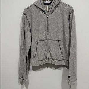 Fabletics Men's Zip-Up Gray Sweater